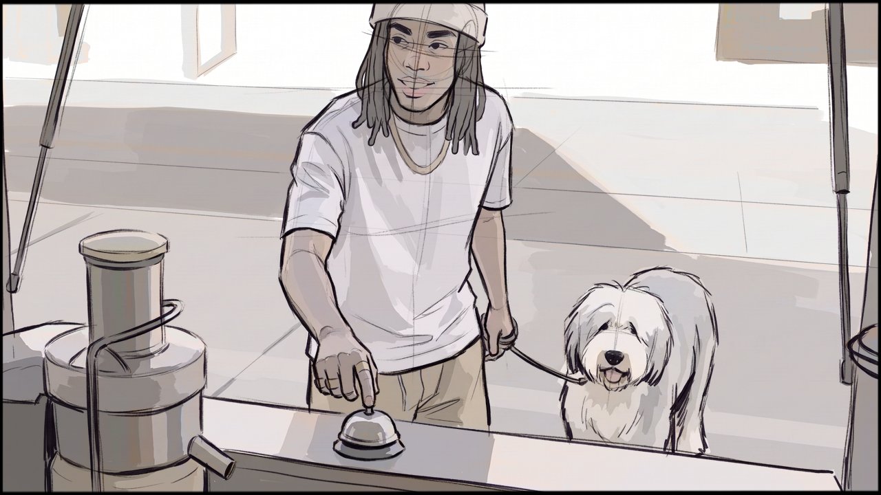 Music Video - Narrative - storyboard frame 4 by Dakota Warren